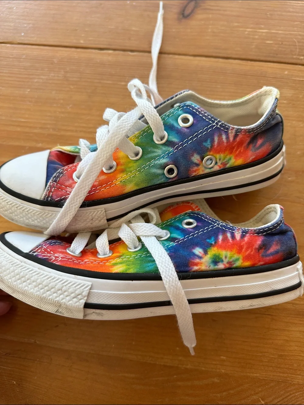 Converse Kids Tie-Dye Low Top All Star Sneakers - Rainbow